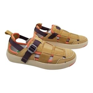 Stio Kids Tan and Coral Sandals